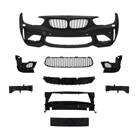 Μπροστινός Προφυλακτήρας Για Bmw 1 F20 LCI / F21 LCI  Facelift 15-19 M2 Look Κομπλέ Σετ Μετατροπής 18 Τεμαχίων