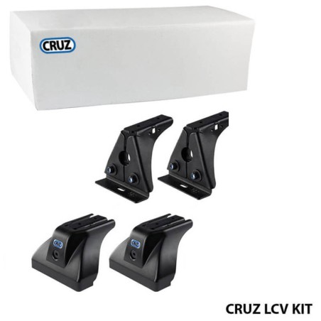 Πόδια / Άκρα Για Μπάρες & Σχάρες Οροφής CRUZ LCV 934-227 Για Dacia Dokker 13+ / Renault Express 21+ Σετ 2 Τεμάχια Για 1 Μπάρα