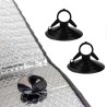 Ηλιοπροστασία Παρμπρίζ Αλουμινίου Μπλε Matte Large MATTBLU 145 x70 cm 1 Τεμάχιο