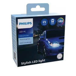 Λάμπες Led H1 Philips Ultinon Pro3021 12V 24V 18W 6000K 1600lm 11258U3021X2 2 Τεμάχια