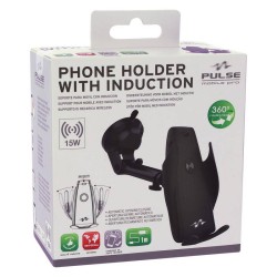 Βάση Κινητού Αυτοκινήτου Με Wireless Charger Με Βεντούζα Pulse Mobile CARHL14