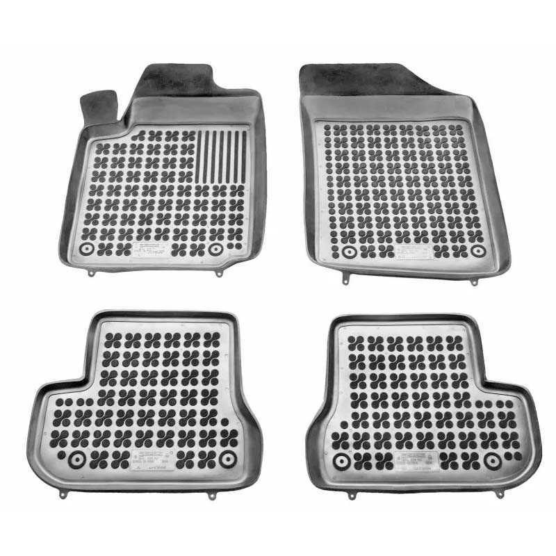 Car Mats 3D From Rubber TPE For Citroen C2 2003-2009 Sedan Μαύρο 4 Τεμάχια