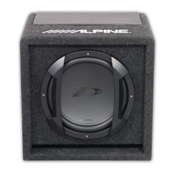 Subwoofer Αυτοκινήτου Alpine Αυτοενισχυόμενο 8" 20cm 100Watt RMS Με Κούτα