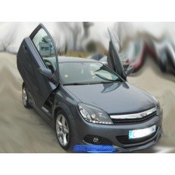 Φανάρια εμπρός led για Opel Astra H (2004-2009) - black , με λάμπες (Η1) - σετ 2τμχ.