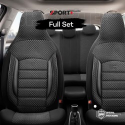 Καλύμματα Αυτοκινήτου Otom Sport Plus City Design Universal Βαμβακερό Ύφασμα / Rachel / Δερματίνη Σετ Εμπρός / Πίσω 11 Τεμαχίων 