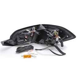 Πισινά Φανάρια Set Για Ford Fiesta RS 2017-2021 Led Bar Red Smoke JunYan