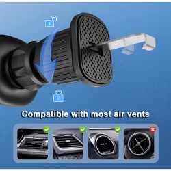 Μαγνητική Βάση Αεραγωγού Για Κινητά On Mobile Accessories Μαύρη 1 Τεμάχιο