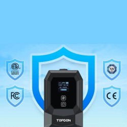 Φορτιστής Ηλεκτρικών Αυτοκινήτων 7 Pin Μονοφασικό 16Amp 3.7 kW 5 Μέτρα Type 2 Topdon PulseQ AC Portable