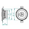 Ηχεία Αυτοκινήτου Alpine SXE-0825S 3.5''/8.6cm 150w Peak 20w RMS Ομοαξονικά 2 Δρόμων Ζευγάρι 2 Τεμάχια