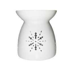Κεραμικός Αρωματιστής Snow Flake 9.8 x 10.8 x 10cm Λευκό Themagio 77000