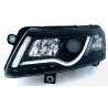 Φανάρια εμπρός led lightbar για Audi A6 4F (2004-2008) , με λάμπες (H7/Η1) - σετ 2τμχ.