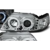 Φανάρια εμπρός led angel eyes για Ford Mustang (1998-2004) , με λάμπες (Η1) - σετ 2τμχ.