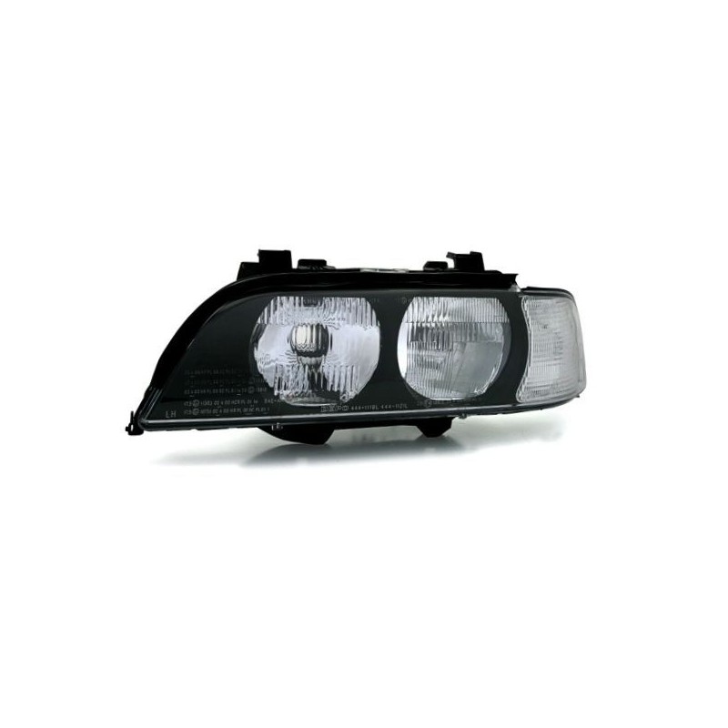 Φανάρια εμπρός για BMW E39 (1995-2000) - άσπρο φλας , με λάμπες (Η1) - σετ 2τμχ.