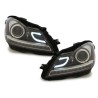 Φανάρια εμπρός led lightbar για Mercedes C-CLASS W204 (2011+) , με λάμπες (Η1) - σετ 2τμχ.