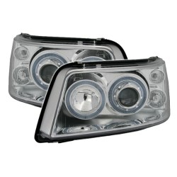 Φανάρια εμπρός angel eyes για Vw Transporter T5 (2003-2009) , χωρίς λάμπες (Η7) - σετ 2τμχ.