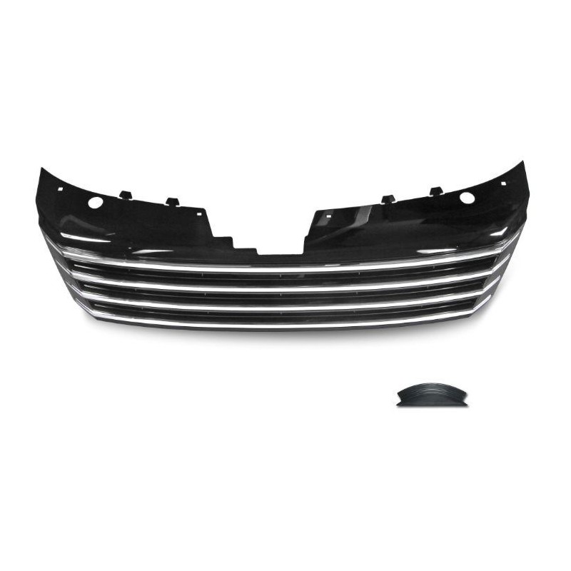 Μάσκα χωρίς σήμα για Vw Passat 3C (2010+) - μαύρη με πλαίσιο χρωμίου
