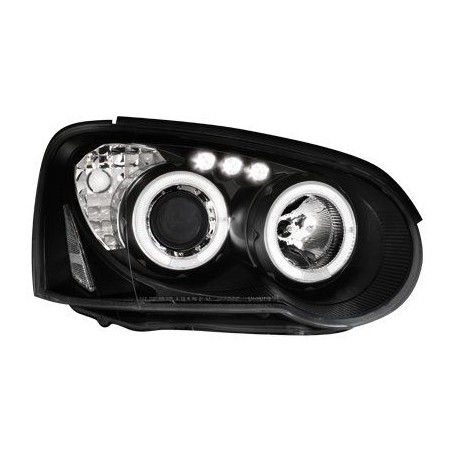 Φανάρια εμπρός led angel eyes για Subaru Impreza (2002-2005) , με λάμπες (Η1) - σετ 2τμχ.