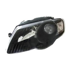 Φανάρια εμπρός για Vw Passat B6 (2005-2010) - μαύρα , χωρίς λάμπες (Η7) - σετ 2τμχ.