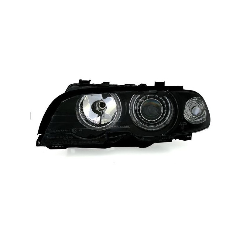 Φανάρια εμπρός angel eyes για BMW E46 coupe και cabrio (1999-2003) , χωρίς λάμπες (Η7) - σετ 2τμχ.