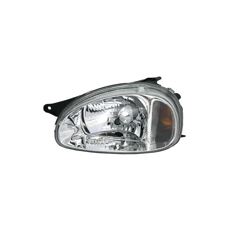 Φανάρια εμπρός για Opel Corsa B (1993-2001) - chrome , χωρίς λάμπες (Η7) - σετ 2τμχ.