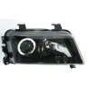 Φανάρια εμπρός για Audi A4 (1995-1999) - μαύρα , χωρίς λάμπες (Η7) - σετ 2τμχ.