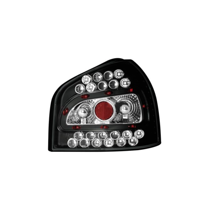 Πίσω φανάρια led Audi A3 (1996-2003) - μαύρα - σετ 2τμχ.