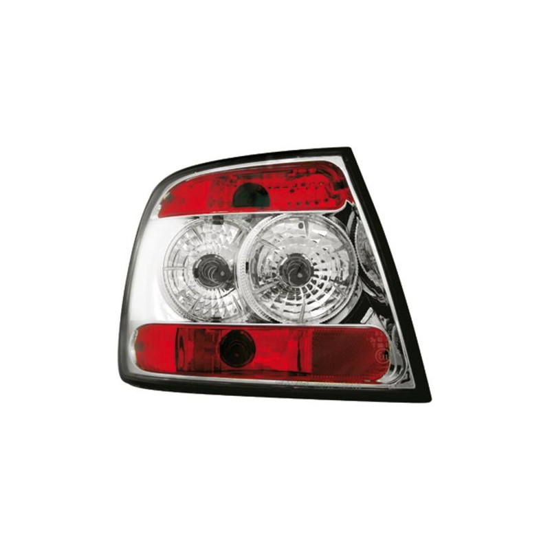 Πίσω φανάρια για Audi A4 sedan (1995-2001) - chrome - σετ 2τμχ.