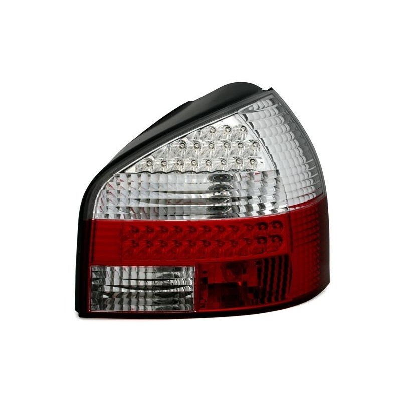 Πίσω φανάρια led για Audi A3 (1996-2003) - chrome - σετ 2τμχ.