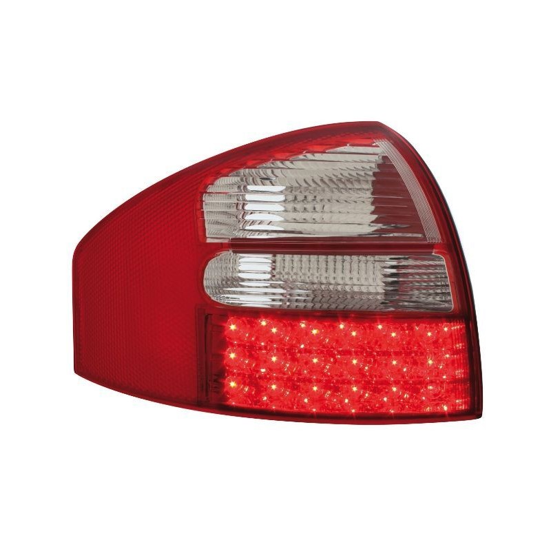 Πίσω φανάρια led για Audi A6 sedan (1997-2004) - chrome - σετ 2τμχ.