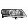 Φανάρια εμπρός angel eyes για Audi A6 (2004-2007) - chrome , χωρίς λάμπες (Η7) - σετ 2τμχ.