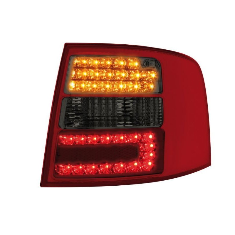Πίσω φανάρια led Audi A6 combi (1997-2004) - φιμέ φλας - σετ 2τμχ.