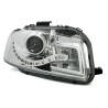 Φανάρια εμπρός led Dayline για Audi A3 (2003-2008) - chrome , με λάμπες (Η9) - σετ 2τμχ.
