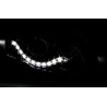 Φανάρια εμπρός led Dayline για Audi A3 (2003-2008) - μαύρα , με λάμπες (Η9) - σετ 2τμχ.