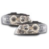 Φανάρια εμπρός angel eyes για Audi A3 (2003-2008) - chrome , χωρίς λάμπες (Η7) - σετ 2τμχ.