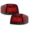 Πίσω φανάρια led για Audi A3 (2003-2008) - κόκκινα / φιμέ χρωμίου - σετ 2τμχ.