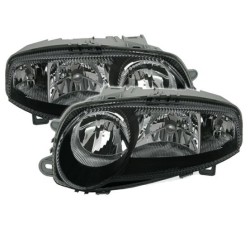 Φανάρια εμπρός για Alfa Romeo 147 (2001-2004) - , μαύρα , χωρίς λάμπες (Η7/H1) - σετ 2τμχ.