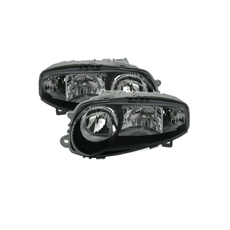 Φανάρια εμπρός για Alfa Romeo 147 (2001-2004) - , μαύρα , χωρίς λάμπες (Η7/H1) - σετ 2τμχ.
