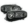 Φανάρια εμπρός για Alfa Romeo 147 (2001-2004) - , μαύρα , χωρίς λάμπες (Η7/H1) - σετ 2τμχ.