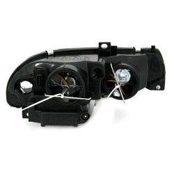 Φανάρια εμπρός για Alfa Romeo 156(1997-2003) - μαύρα , χωρίς λάμπες (Η7) - σετ 2τμχ.