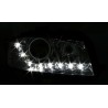 Φανάρια εμπρός led για Audi A3 (2003-2008) - chrome , χωρίς λάμπες (Η7) - σετ 2τμχ.