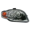 Φανάρια εμπρός angel eyes για Audi A4 (2004-2008) - chrome , χωρίς λάμπες (Η7) - σετ 2τμχ.