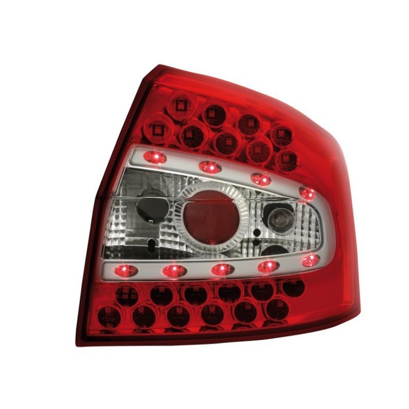 Πίσω φανάρια led για Audi A4 sedan (2001-2004) - κόκκινα - σετ 2τμχ.