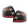 Πίσω φανάρια led για Audi A4 sedan (4d)  (2001-2004) - μαύρα - σετ 2τμχ.