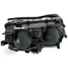 Φανάρια εμπρός angel eyes για BMW E46 sedan (2001-2005) - μαύρα , χωρίς λάμπες (Η7) - σετ 2τμχ.