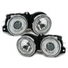 Φανάρια εμπρός για BMW E30 (1987-1990) - chrome , χωρίς λάμπες (Η7) - σετ 2τμχ.