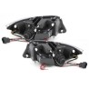 Φανάρια εμπρός angel eyes για BMW E90 (2005+) - chrome , με λάμπες (Η1) - σετ 2τμχ.