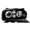 Φανάρια εμπρός angel eyes για Vw Golf ΙΙΙ - black , χωρίς λάμπες (Η7) - σετ 2τμχ.