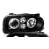 Φανάρια εμπρός angel eyes για Vw Golf ΙΙΙ - black , χωρίς λάμπες (Η7) - σετ 2τμχ.