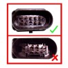 Φανάρια εμπρός led Dayline για Auti TT (1998-2005) - μαύρα , με λάμπες (Η1) - σετ 2τμχ.