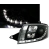 Φανάρια εμπρός led Dayline για Auti TT (1998-2005) - μαύρα , με λάμπες (Η1) - σετ 2τμχ.